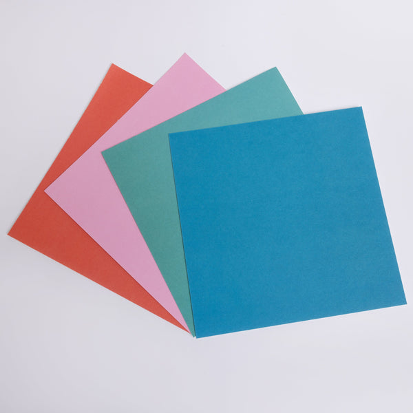 Holiday Solid Color Paper Pack DIY Card Making Craft Set