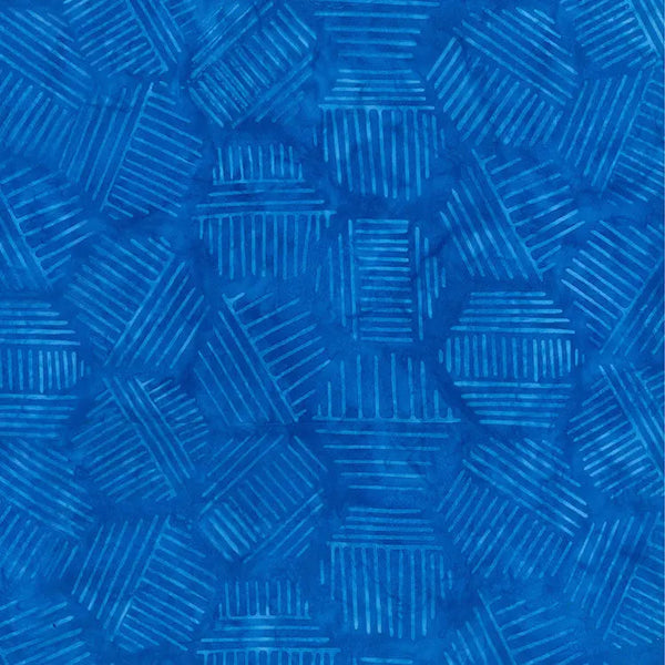 Hexies Blue Bayou 81700-42 Cotton 44"/45" Fabric Per Yard