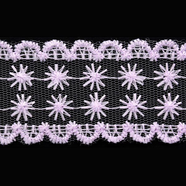 Lace Trimming - 1 1/2-Inch Width (10 Yard Roll) - BFL-100-21 Lilac