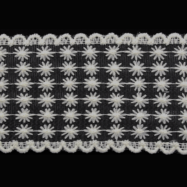 Lace Trimming - 3-Inch Width (10 Yard Roll) - BFL-101-24 Ivory