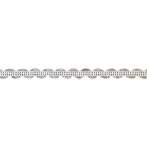 Metallic Gimp Trim - 1/2" Width (25 Yard Roll) - BG-2001-11 Silver