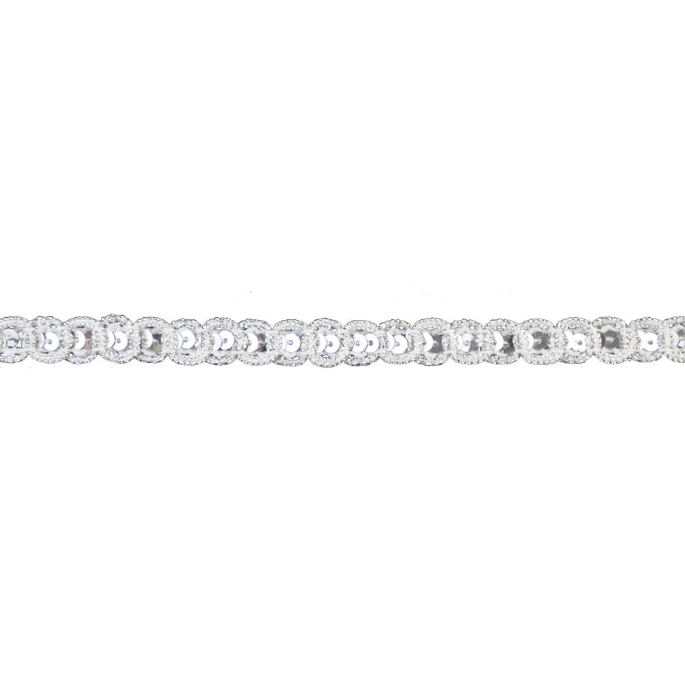 Metallic Gimp Trim - 5/8" Width (25 Yard Roll) - BG-2000-11 Silver