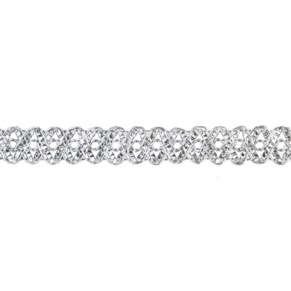 Metallic Gimp Trim - 5/8" Width (25 Yard Roll) - BG-2007-11 Silver