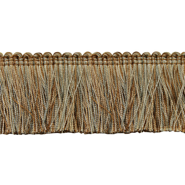 Milante Collection - 2" Brush Fringe (25 YD ROLL) - BF-1480-16/33 Gold & Ivory
