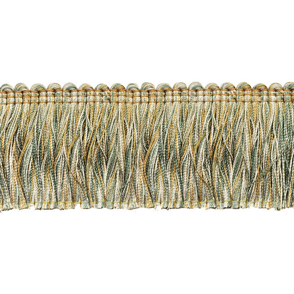 Milante Collection - 2" Brush Fringe (25 YD ROLL) - BF-1480-33/82 Green & Gold