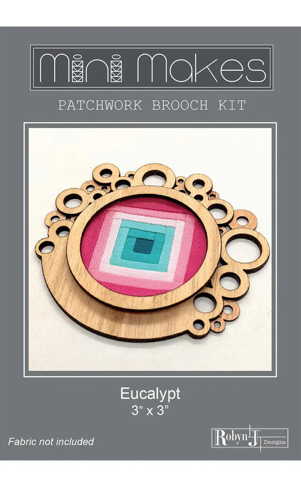 Mini Makes Brooch Circle Eucalypt