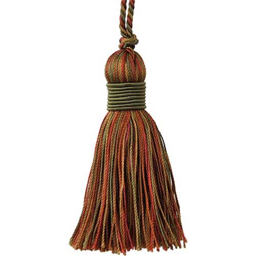 Mulberry Collection - 3 1/2" length PILLOW TASSEL - BT-5001-88/06 dark Brick and Brown