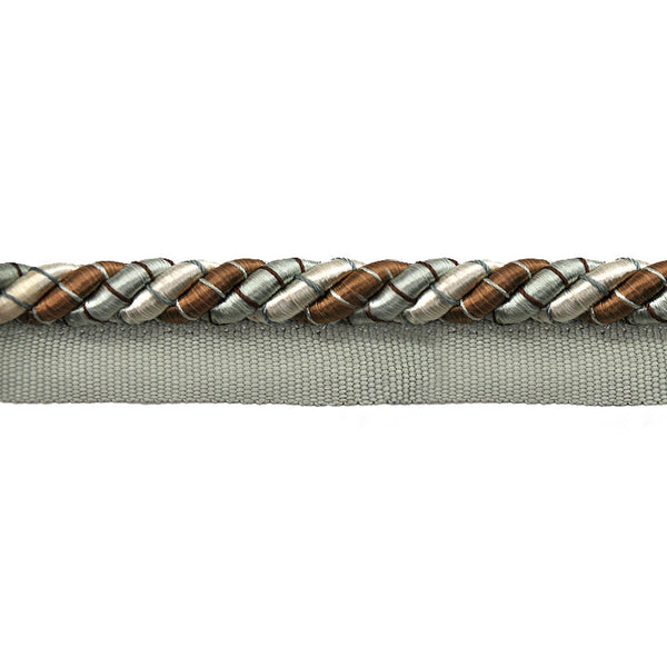 Odyssey Collection - 3/8" width Cord with Lip (50 Yard Roll) - BC-13000-11/28 Turquoise and Brown