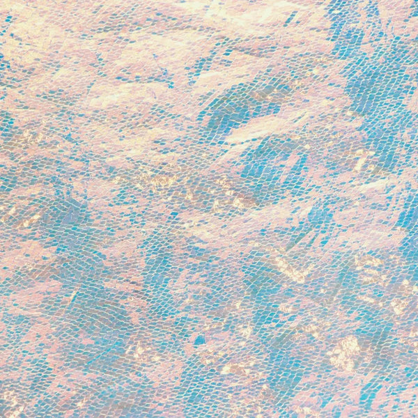 Opal Unicorn Faux  Leather 1/2 yard