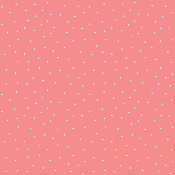 Pink Small Dot Cotton Wideback Fabric per yard