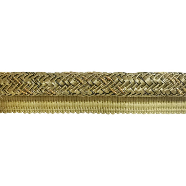 Pompeii Collection - 3/8" width CORD WITH LIP (50 Yard Roll) - BC-10095-83/10 Mocha and Brown