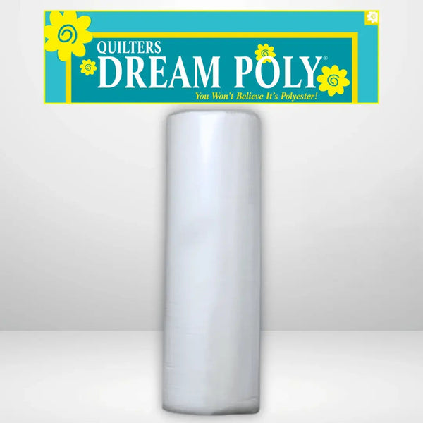 Quilters Dream Request White Poly Batting King Roll - 120" x 30 yards