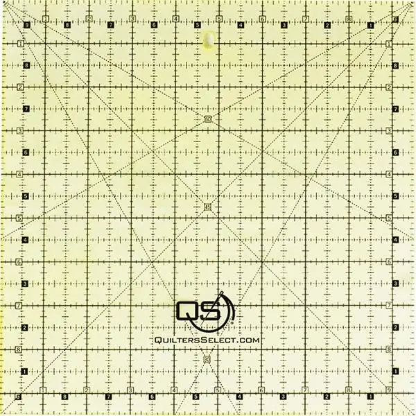 Quilters Select 9.5" x 9.5" Non-Slip Ruler