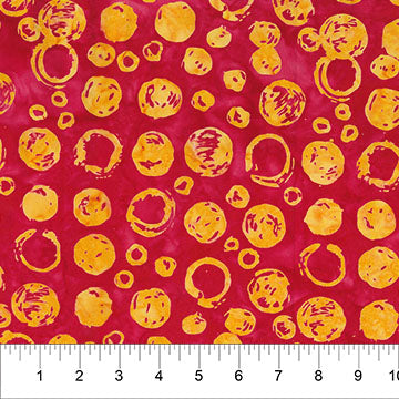 Red Bubble Celebration Cotton 44”/45” Fabric Per Yard