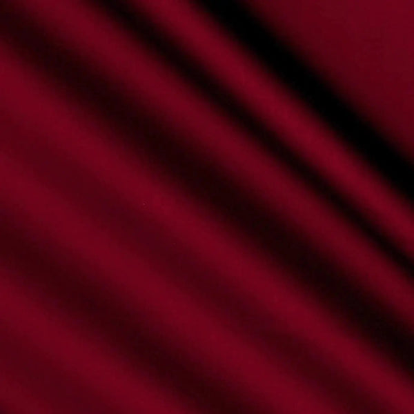 Red Burgundy Cotton Sateen Wideback Fabric per yard