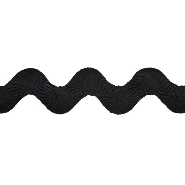 Rick Rack Collection - 1 1/4" Width (10 Yard Roll) - BRC-20MM-02 Black