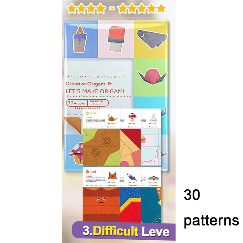 Origami Kit for Kids – 30/96 Sheets Paper Craft & DIY Art Set