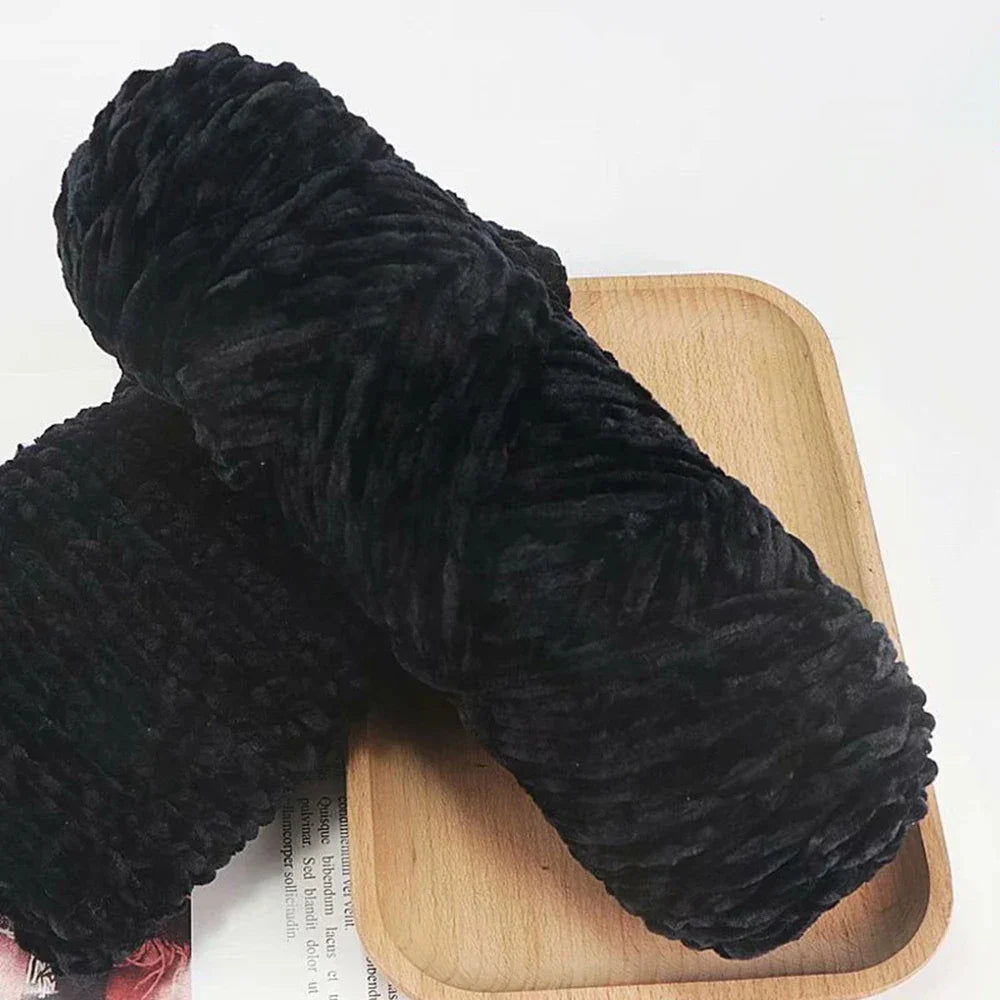 Chenille Soft Velvet Yarn Knitting Crochet Wool Craft Fiber