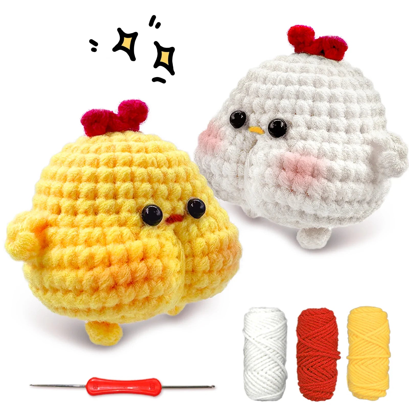Animal Crochet Kit Beginners DIY Starter Set Step By Step