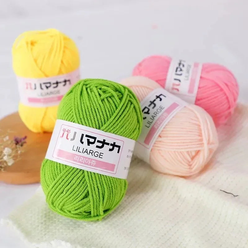 Soft Cotton Velvet Yarn Thick Knitting Crochet DIY Sweater