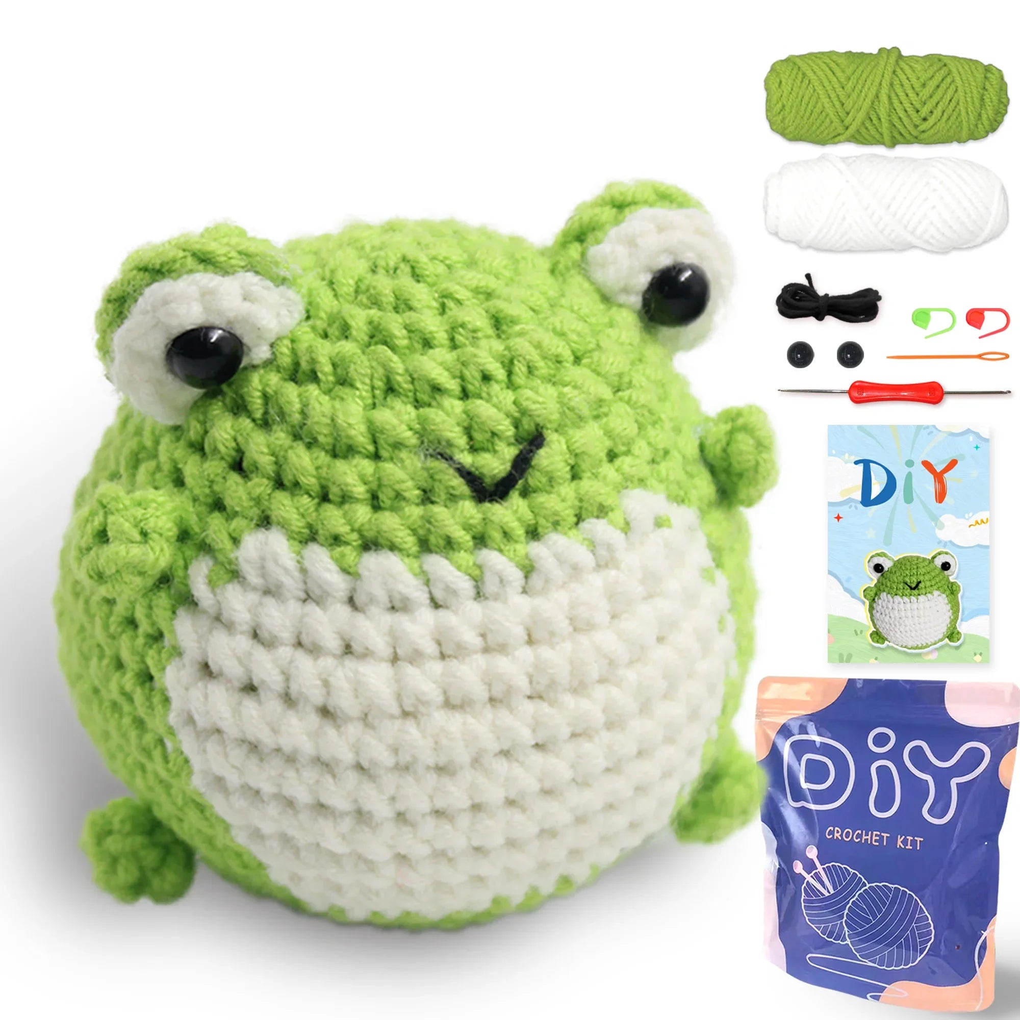 Animal Crochet Kit Beginners DIY Starter Set Step By Step