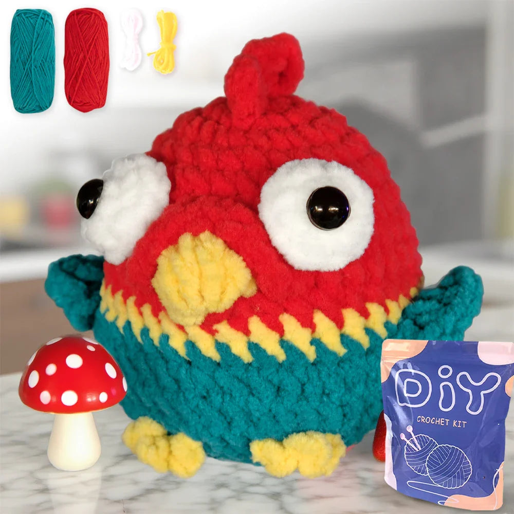 Animal Crochet Kit Beginners DIY Starter Set Step By Step