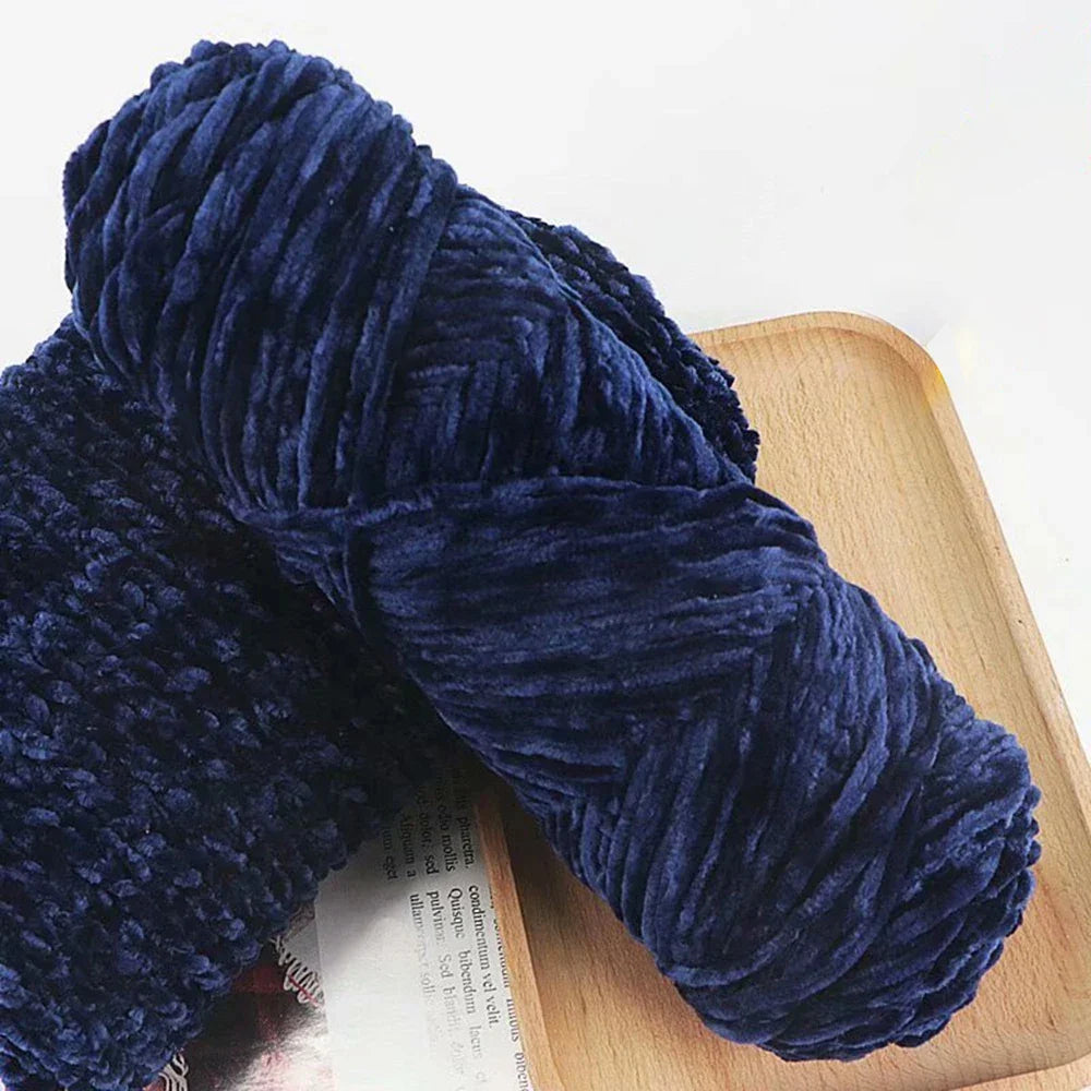 Chenille Soft Velvet Yarn Knitting Crochet Wool Craft Fiber
