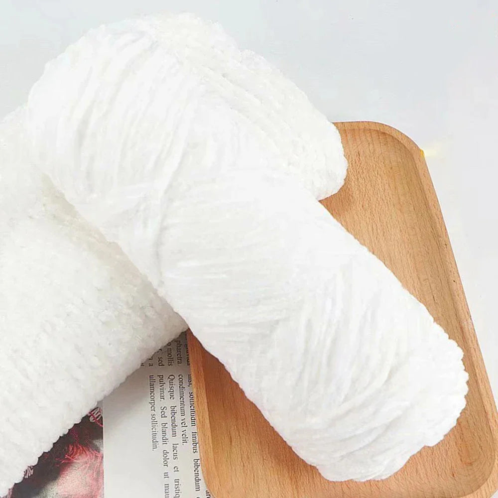 Chenille Soft Velvet Yarn Knitting Crochet Wool Craft Fiber