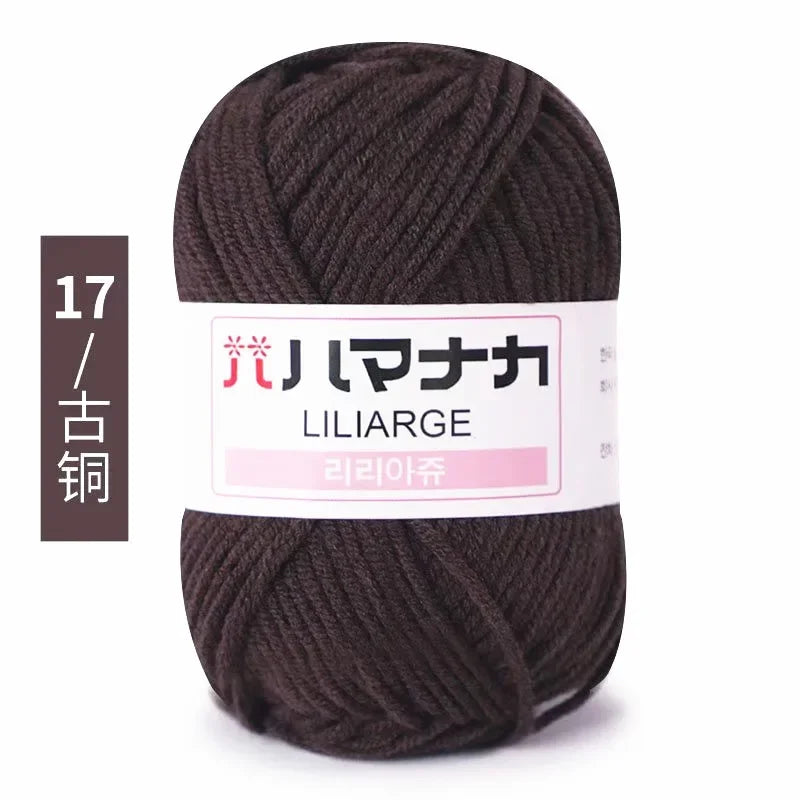 Soft Cotton Velvet Yarn Thick Knitting Crochet DIY Sweater