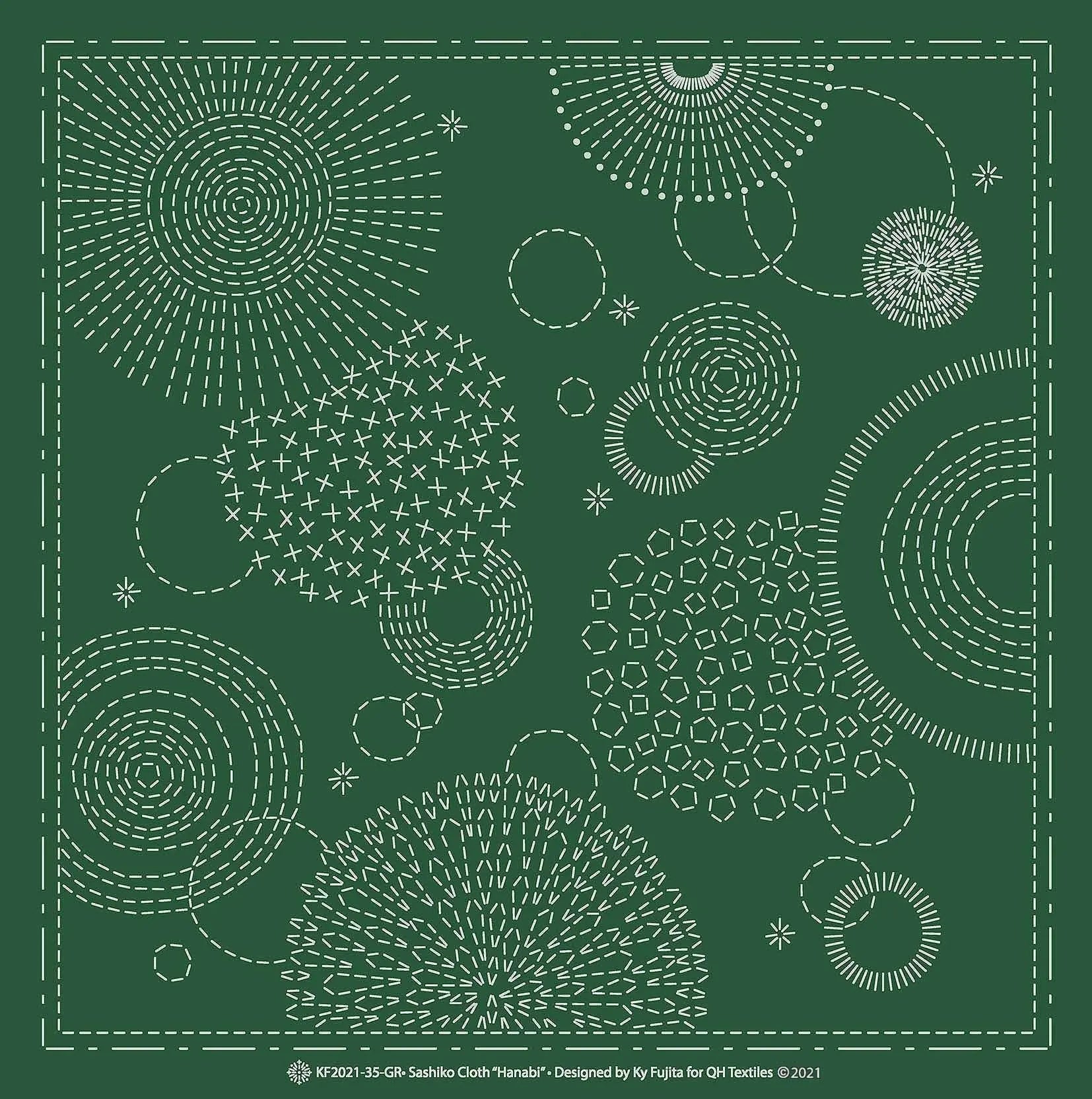 Sashiko Cloth HanabiGR