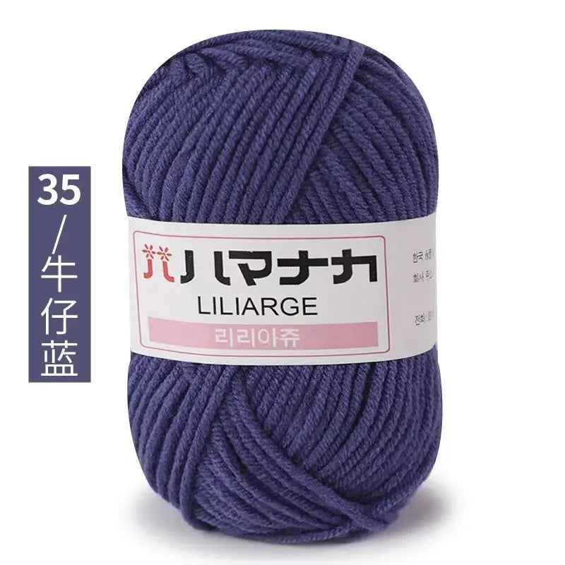 Soft Cotton Velvet Yarn Thick Knitting Crochet DIY Sweater