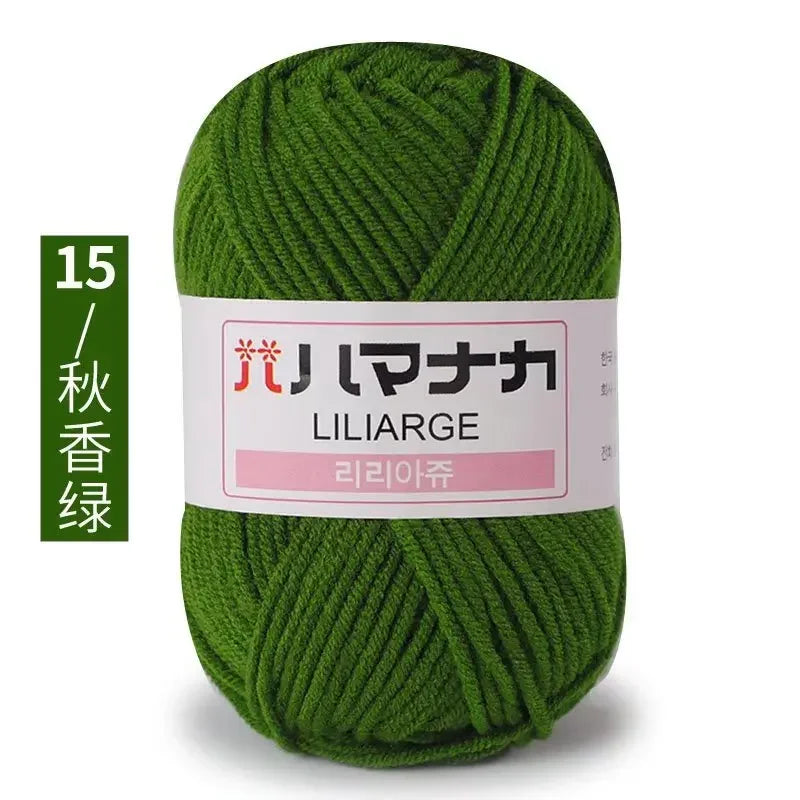 Soft Cotton Velvet Yarn Thick Knitting Crochet DIY Sweater