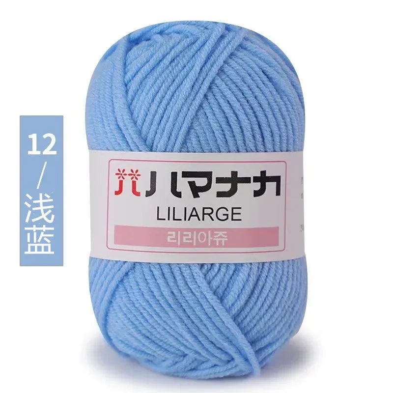 Soft Cotton Velvet Yarn Thick Knitting Crochet DIY Sweater