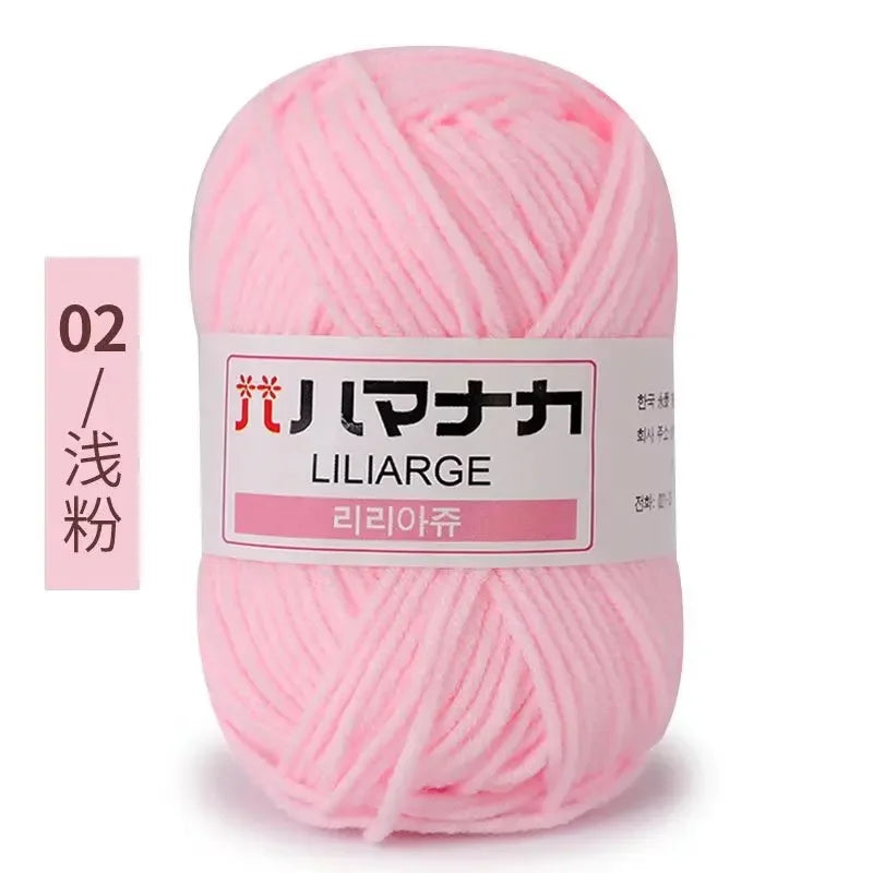 Soft Cotton Velvet Yarn Thick Knitting Crochet DIY Sweater