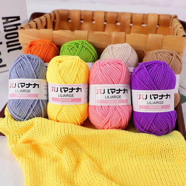 Soft Cotton Velvet Yarn Thick Knitting Crochet DIY Sweater