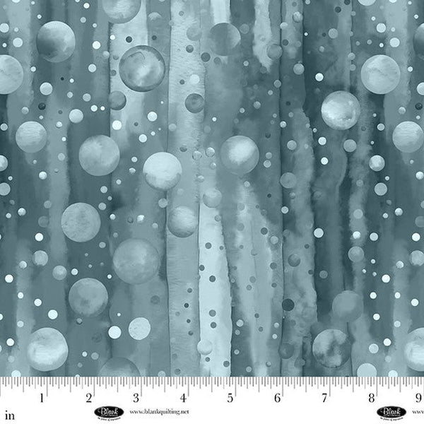 Slate Bubble Pops 108" Cotton Wideback Fabric Per Yard