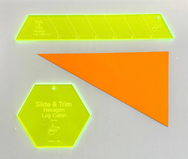 Slide & Trim Hexagon Log Cabin