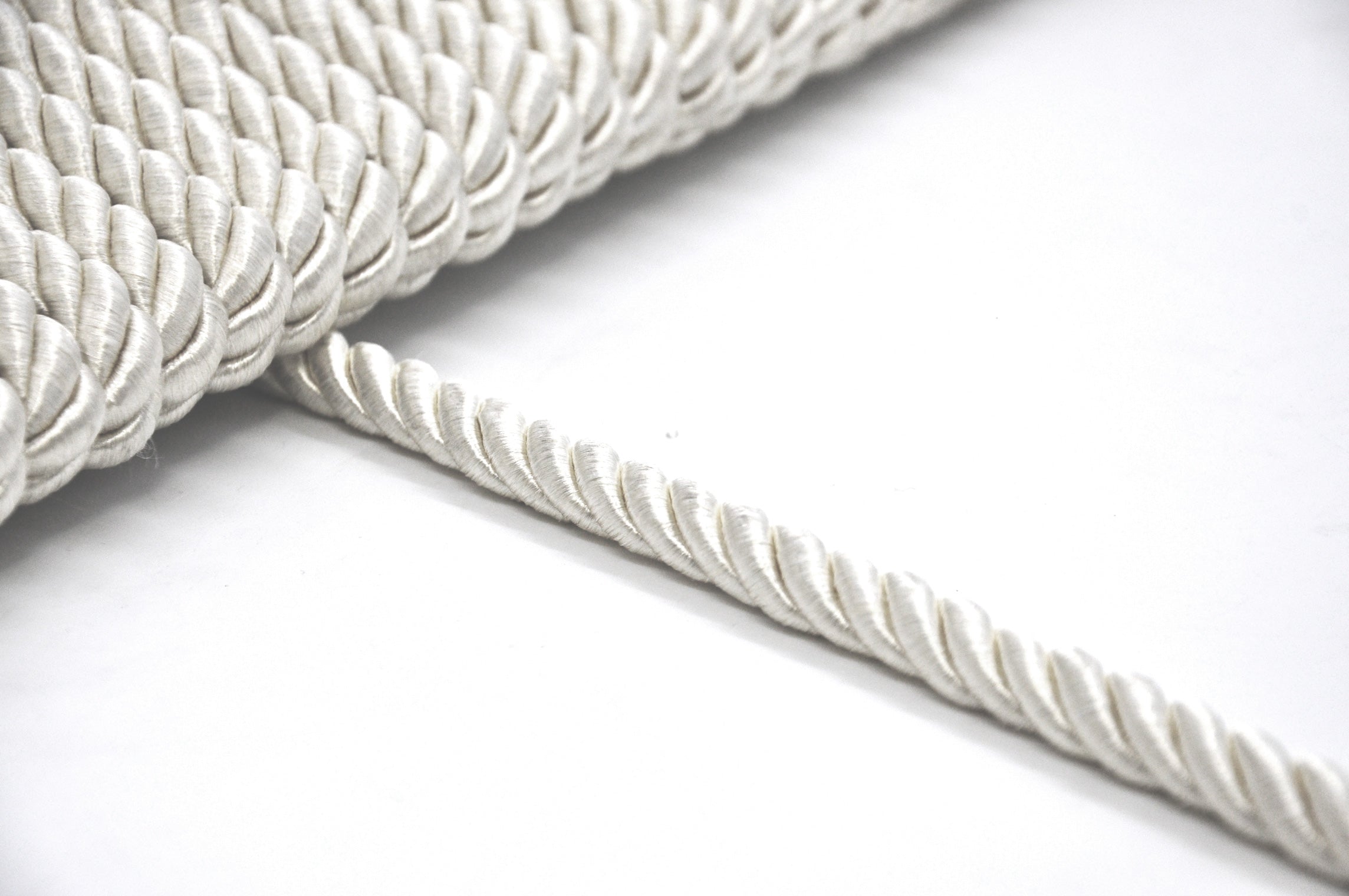 Softer Collection - 3/16" Width Cord without Lip (50 Yard Roll) - BC-1015-27 White