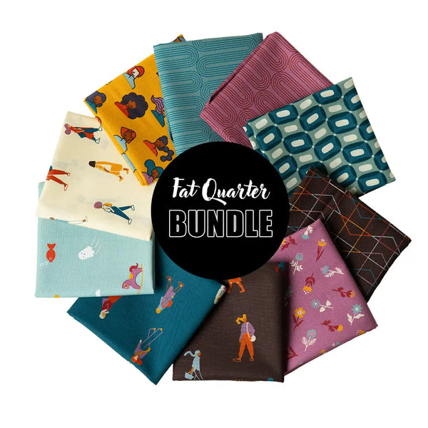 To and Fro Fat Quarter Bundle - Set of 10