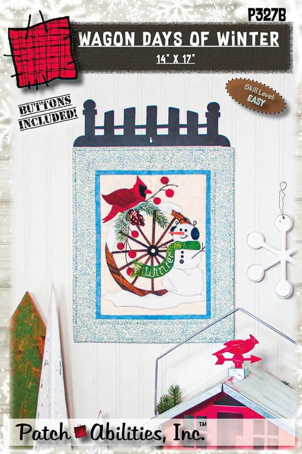 Wagon Days of Winter with buttons