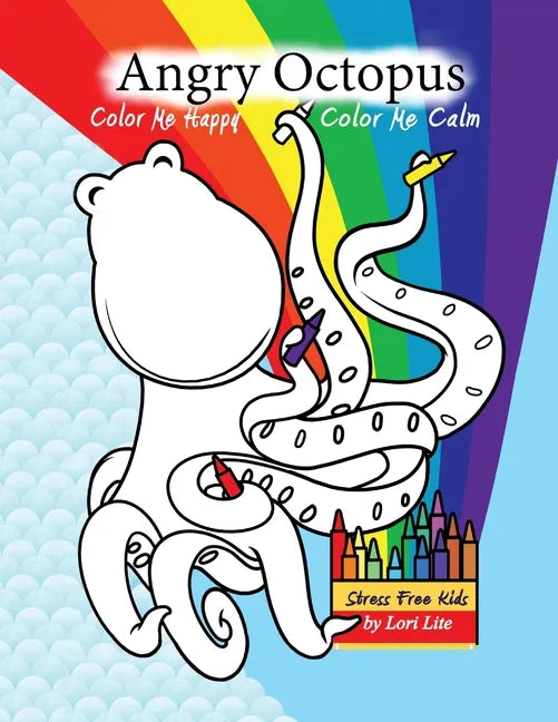 Angry Octopus Coloring Book for Kids Calm and Stress