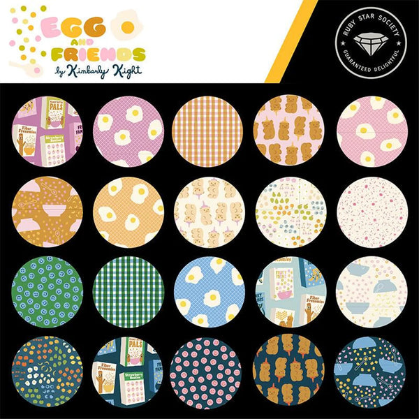 Egg and Friends Ruby Star Society Fat Quarter Bundle