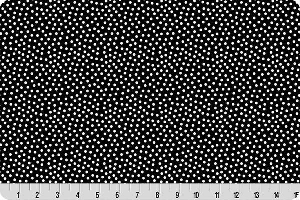 Barely Basics Lots a Dots Quilting Cuddle Black Fabric Per Yard