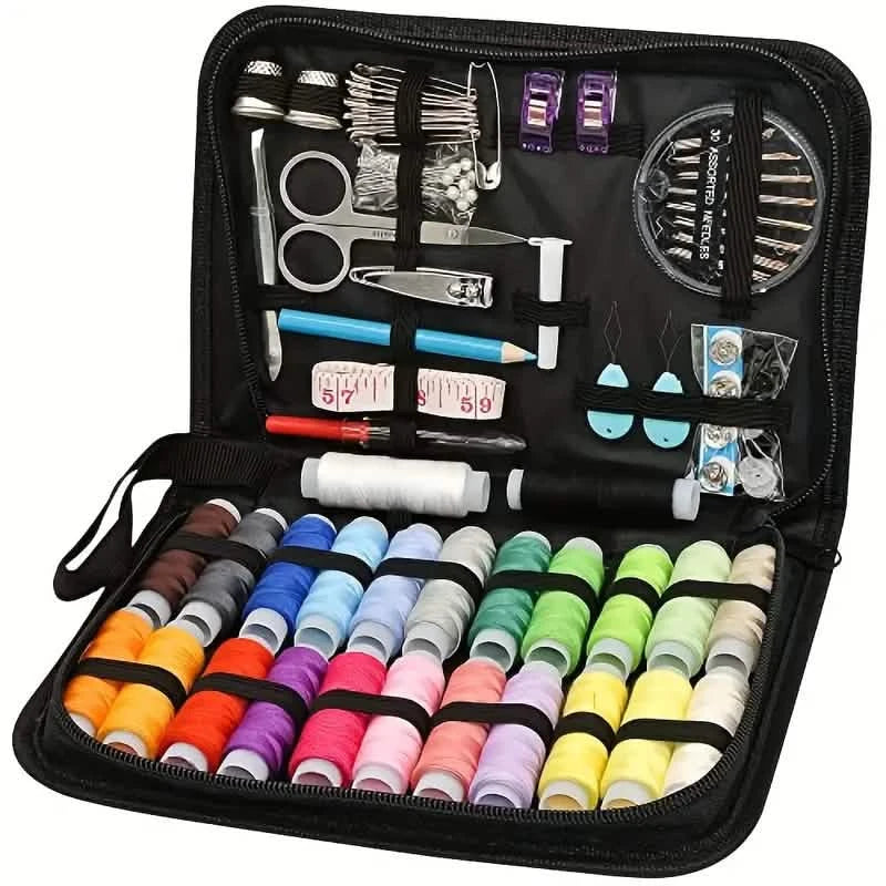Sewing Kit 100 Supplies with 24 Color Threads Accessories