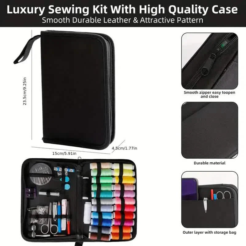 Sewing Kit 100 Supplies with 24 Color Threads Accessories